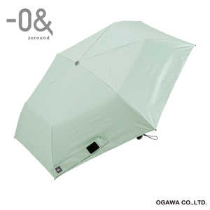 小川 折りたたみ傘 軽量 -0＆(ゼロアンド) ［晴雨兼用傘 / レディース / 50cm］ リーフグリーン LDB-LW50PM2-PGR