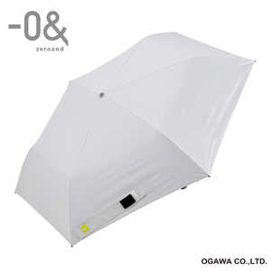 小川 折りたたみ傘 軽量 -0＆(ゼロアンド) ［晴雨兼用傘 /レディース /55cm］ コットンホワイト LDB-LW55PM-WH