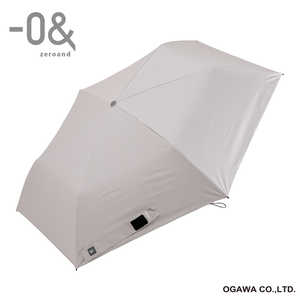 小川 折りたたみ傘 軽量 -0＆(ゼロアンド) ［晴雨兼用傘 /レディース /55cm］ サンドベージュ LDB-LW55PM-BE