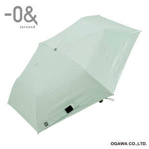 小川 折りたたみ傘 軽量 -0＆(ゼロアンド) ［晴雨兼用傘 /レディース /55cm］ リーフグリーン LDB-LW55PM-PGR