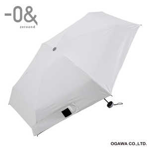 小川 折りたたみ傘 コンパクト -0＆(ゼロアンド) ［晴雨兼用傘 /レディース /50cm］ コットンホワイト LDB-CM50PM2-WH