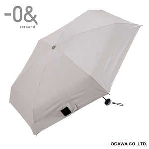 小川 折りたたみ傘 コンパクト -0＆(ゼロアンド) ［晴雨兼用傘 /レディース /50cm］ サンドベージュ LDB-CM50PM2-BE