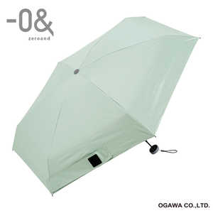 小川 折りたたみ傘 コンパクト -0＆(ゼロアンド) ［晴雨兼用傘 /レディース /50cm］ リーフグリーン LDB-CM50PM2-PGR