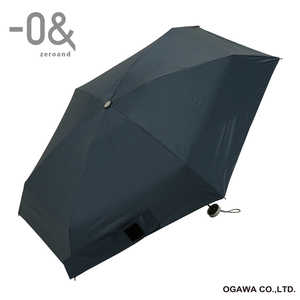 小川 折りたたみ傘 コンパクト -0＆(ゼロアンド) ［晴雨兼用傘 /レディース /50cm］ ニュームーンブラック LDB-CM50PM2-BK