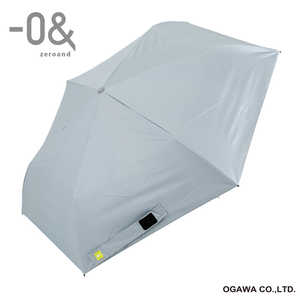 小川 折りたたみ傘 自動開閉 -0＆(ゼロアンド) ［晴雨兼用傘 / レディース / 55cm］ ストーングレー LDB-55WJP-GRY