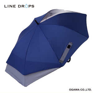 小川 長傘 トランスフォーム LINEDROPS ［雨傘 / メンズ / 65cm］ ネイビー LDM-65TF NV