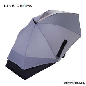 小川 長傘 トランスフォーム LINEDROPS ［雨傘 / メンズ / 65cm］ グレー LDM-65TF GRY