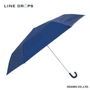 小川 キッズ 折りたたみ傘 LINEDROPS ［晴雨兼用傘 /子供用 /55cm］ ネイビー LDKPS55MNV