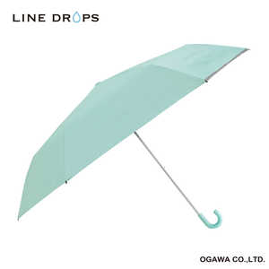 小川 キッズ 折りたたみ傘 LINEDROPS ［晴雨兼用傘 /子供用 /55cm］ ミントグリーン LDKPS55MMI