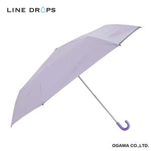 小川 キッズ 折りたたみ傘 LINEDROPS ［晴雨兼用傘 /子供用 /55cm］ パープル LDKPS55MPP