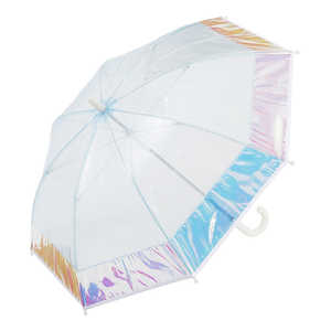 小川 長傘 クリアバイカラーアンブレラ LINEDROPS ［雨傘 / 子供用 / 50cm］ ブルー LD-ORUK-BYC2