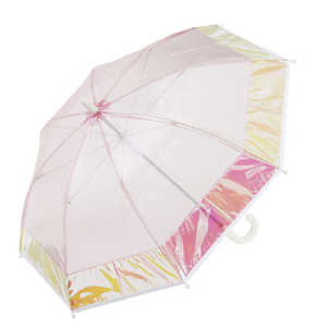 小川 長傘 クリアバイカラーアンブレラ LINEDROPS ［雨傘 / 子供用 / 50cm］ ピンク LD-ORUK-BYC3