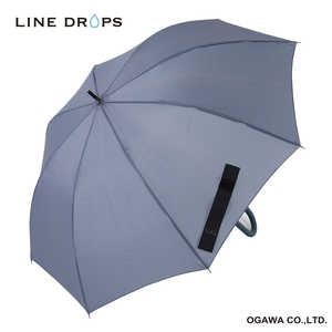 小川 長傘 ジャンプ LINEDROPS ［雨傘 /メンズ /65cm］ グレー LDM-65BJ GRY