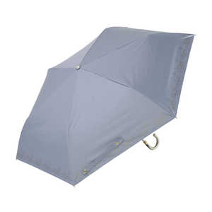 小川 折りたたみ傘 ゴールドフラワー LINEDROPS ［晴雨兼用傘 / レディース / 50cm］ ブルーグレー 25LD-50PM-1 BL