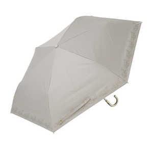 小川 折りたたみ傘 ゴールドフラワー LINEDROPS ［晴雨兼用傘 / レディース / 50cm］ ベージュ 25LD-50PM-1 BE