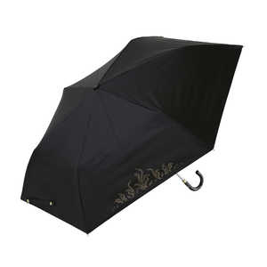 小川 折りたたみ傘 スズラン LINEDROPS ［晴雨兼用傘 / レディース / 50cm］ ブラック 25LD-50PM-2 BK