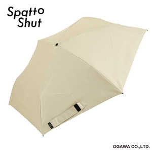小川 形状記憶 折りたたみ傘 イージークローズ Spatto Shut ［晴雨兼用傘 / レディース / 55cm］ バターイエロー LD-SAT-55PM YE