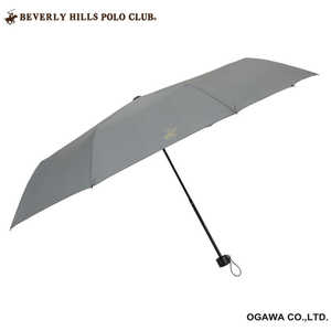 小川 折りたたみ傘 ビバリーヒルズポロクラブ ［雨傘 / メンズ / 60cm］ グレー 22BHPC-60MGRY