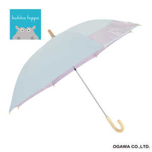 小川 長傘 kukka hippo ［晴雨兼用傘 /子供用 /50cm］ ミントグリーン 24KHKSPW550