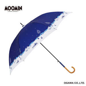 小川 長傘 ムーミン/夜空 ムーミン ［雨傘 /レディース /60cm］ OPMO30