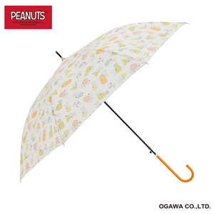 小川 長傘 スヌーピー/フルーツ ピーナッツ ［雨傘 /レディース /60cm］ 24OPCSN2