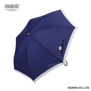 小川 長傘 スヌーピー ピーナッツ ［雨傘 / レディース / 60cm］ ネイビー 25OPC-SN-1