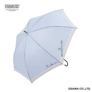 小川 長傘 スヌーピー ピーナッツ ［雨傘 / レディース / 60cm］ サックス 25OPC-SN-4
