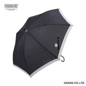 小川 長傘 スヌーピー ピーナッツ ［雨傘 / レディース / 60cm］ ブラック 25OPC-SN-5