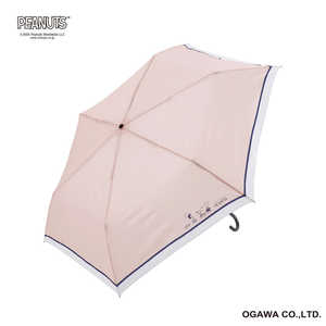 小川 折たたみ傘 スヌーピー ピーナッツ ［雨傘 / レディース / 55cm］ ピンク 25OPC-SN-2M