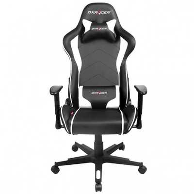 DXRACER ゲーミングチェア プレミアムPUレザー仕様[ヘッドレスト･ランバーサポート付き] DXZ-WH