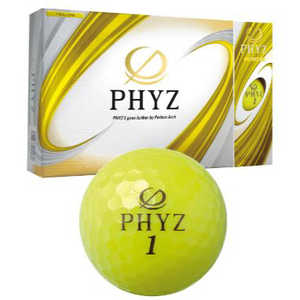 ブリヂストン ゴルフボール PHYZ 2019年モデル BRIDGESTONE GOLF [12球(1ダース) /ディスタンス系]イエロー 【返品交換不可】 P9YX