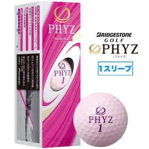 ブリヂストン ゴルフボール PHYZ ファイズ 1スリーブ(3球)/パールピンク 【返品交換不可】 P9PX