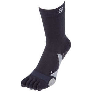 ブリヂストン メンズ シングルX 3Dソックス ベーシック 5本指タイプ レギュラー丈 [フリーサイズ：約25～27cm] ブラック SOG314