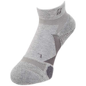 ブリヂストン メンズ シングルX 3Dソックス ベーシック アンクル丈 [フリーサイズ：約25～27cm] グレー SOG315