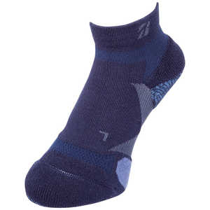 ブリヂストン メンズ シングルX 3Dソックス ベーシック アンクル丈 [フリーサイズ：約25～27cm] ネイビー SOG315