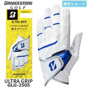 ブリヂストン ゴルフグローブ ULTRA GRIP ［左手着用(右打ち用) /26cm］ ホワイト×ブルー GL2505