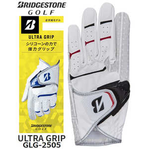ブリヂストン ゴルフグローブ ULTRA GRIP ［左手着用(右打ち用) /25cm］ ホワイト×ブラック GL2505