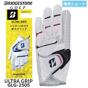 ブリヂストン ゴルフグローブ ULTRA GRIP ［左手着用(右打ち用) /26cm］ ホワイト×ブラック GL2505