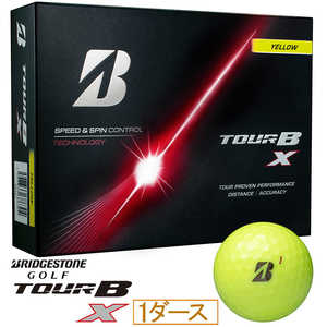 ブリヂストン ゴルフボール TOUR B X ［12球(1ダース)］ イエロー B6YXJ