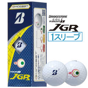 ブリヂストン TOUR B JGR マインドセット 1スリーブ3球 BRIDGESTONE GOLF ［3球(1スリーブ)］ ホワイト J5WXM