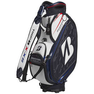 ブリヂストン ゴルフ用品 キャディバッグ ツアーレプリカモデル [4.9kg] ネイビー×ホワイト CB2601