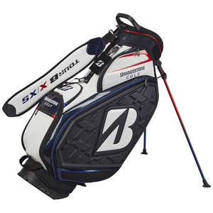 ブリヂストン ゴルフ用品 キャディバッグ ツアースタンドモデル [4.0kg] ネイビー×ホワイト CB2602