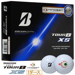 ブリヂストン 26TOUR B XS マインドセット BRIDGESTONE GOLF ［12球(1ダース)］ ホワイト S6WXJM