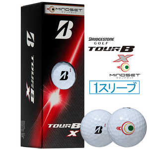 ブリヂストン 26TOUR B X マインドセット BRIDGESTONE GOLF ［3球(1スリーブ)］ ホワイト B6WXJM