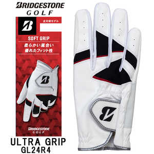 ブリヂストン ゴルフ用品 ゴルフグローブ ソフトグリップ SOFT GRIP ［メンズ / 右手着用(左打ち用) / 26cm］ ホワイト GL24R4