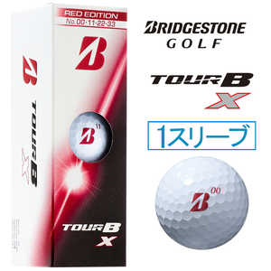 ブリヂストン TOUR B X REDエディション BRIDGESTONE GOLF ［3球(1スリーブ)］ ホワイト B6RXJ