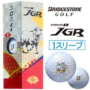 ブリヂストン TOUR B JGR 2027年干支ボール BRIDGESTONE GOLF ［3球(1スリーブ)］ パールホワイト J5GXE2