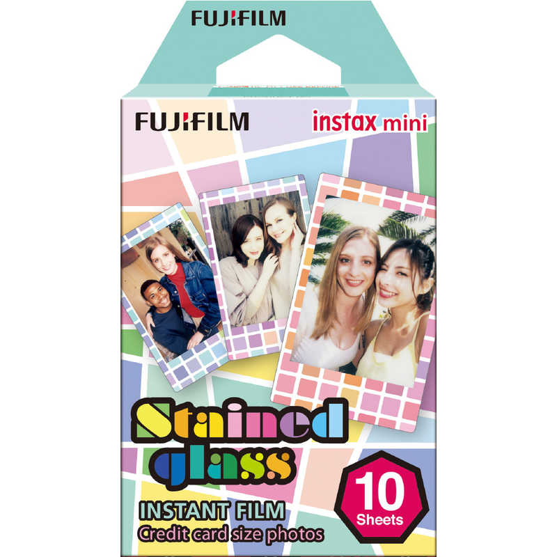 富士フイルム　FUJIFILM 富士フイルム　FUJIFILM チェキ インスタントカラーフィルム｢ステンドグラス｣ 1パック(10枚入) INSTAXMINISTAINEDGLA INSTAXMINISTAINEDGLA