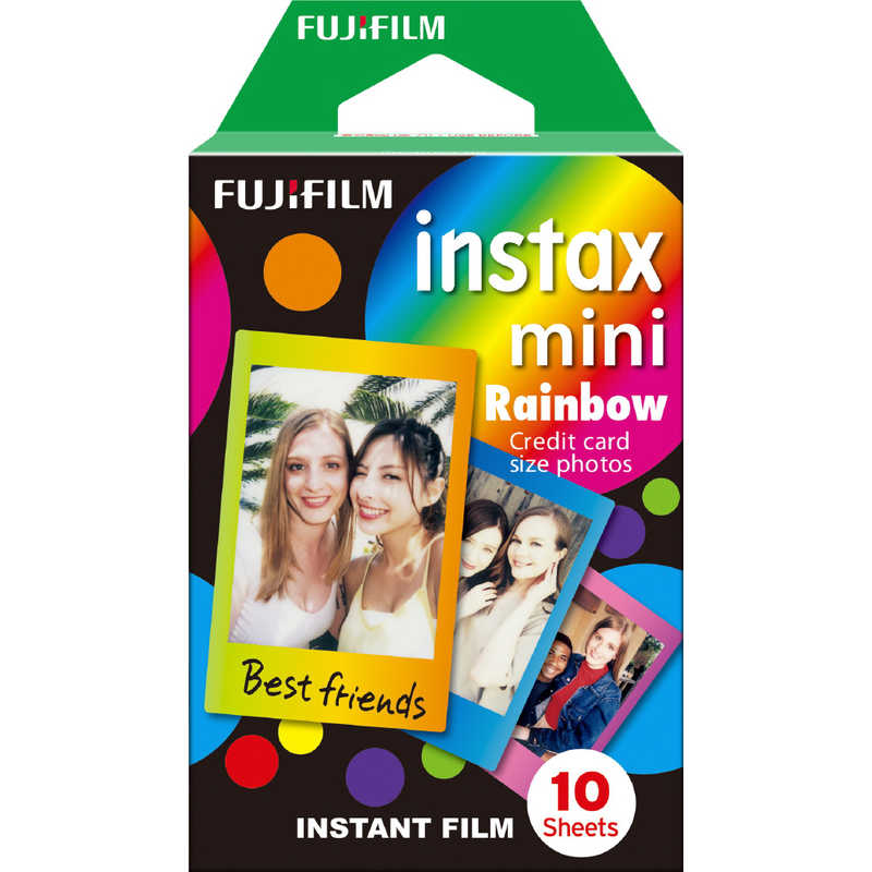 富士フイルム　FUJIFILM 富士フイルム　FUJIFILM チェキ インスタントカラーフィルム｢レインボー｣ 1パック(10枚入) INSTAXMINIRAINBOWWW1 INSTAXMINIRAINBOWWW1