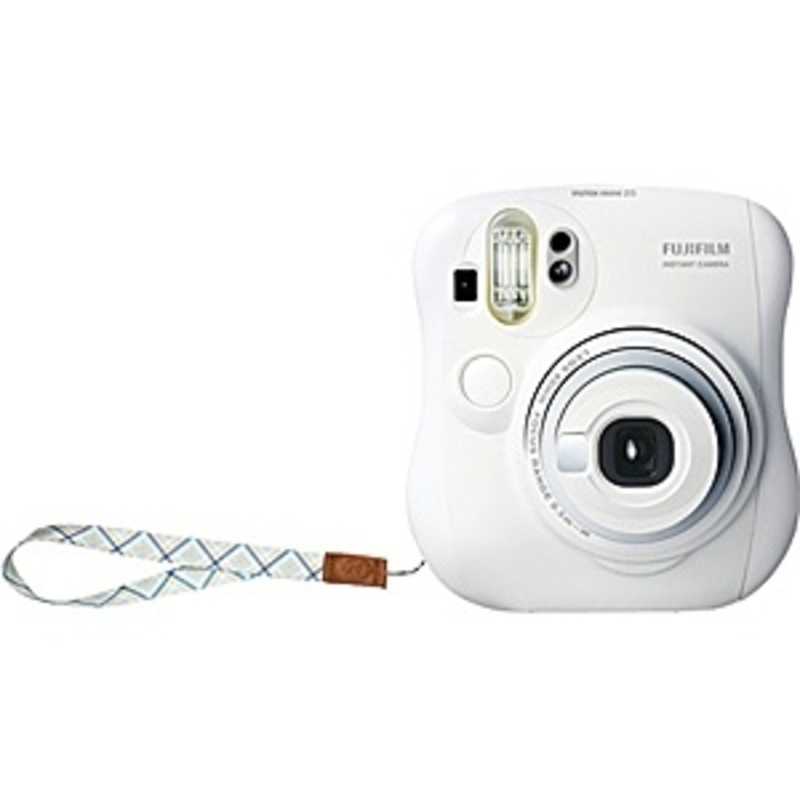 富士フイルム　FUJIFILM 富士フイルム　FUJIFILM チェキ instax mini 25 純正ハンドストラップ付 ホワイト INSMINI25WTN INSMINI25WTN